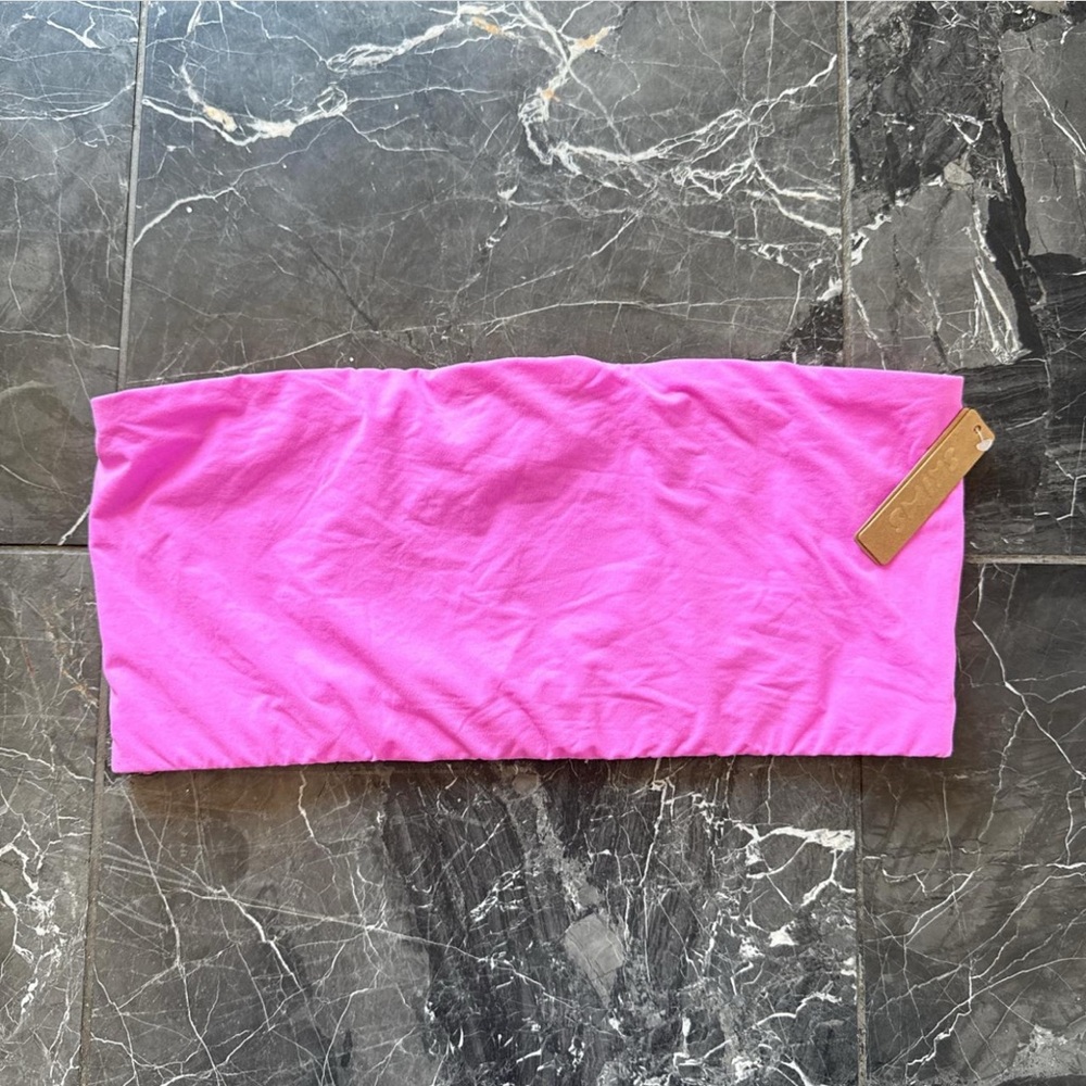 SKIMS Bandeau Top in Candy Pink (Size L) - NWT